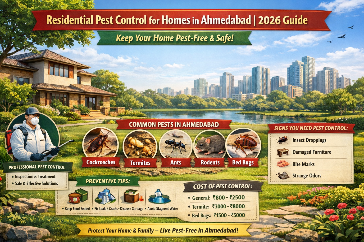 residential pest control for homes in Ahmedabad